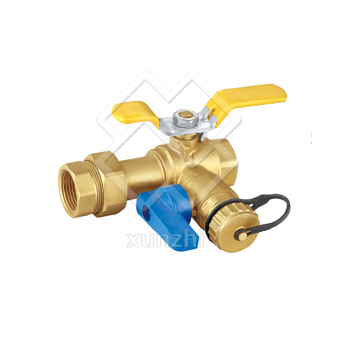 XFM01019 Brass Nickel Plated Internal Thread Gas Stove Valve Ball Valves