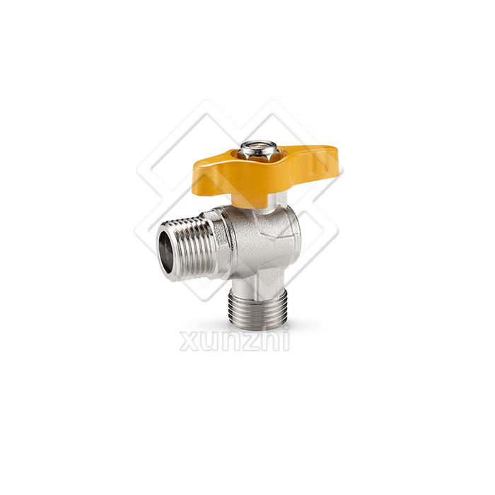 XFM04005 Gas brass ball valve with lever lever handle for pex pipe
