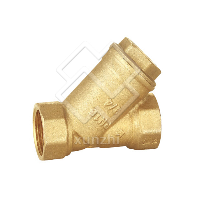 XFM05001 Brass Y Type Strainer Check Valve /Brass Filter Valve Y Strainer 