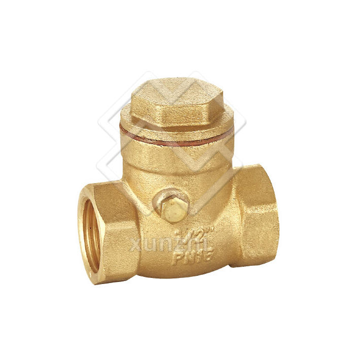 XFM05006 female threaded non-return brass swing check valve for water system