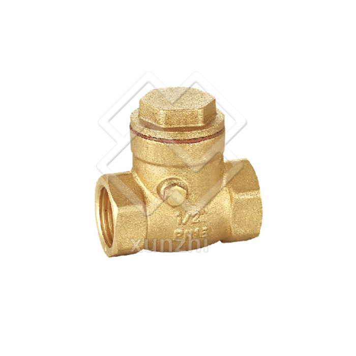 XFM05007 Brass Horizontal Flapper Check Valve Check Water Pipe Valve