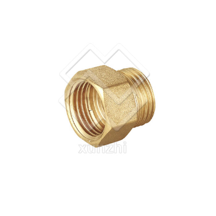 XGJ01002 female Brass pipe fitting Hexagonal union nipple plug