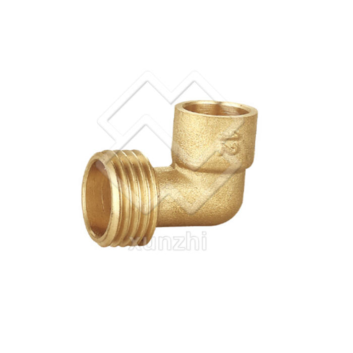 XGJ01013 Brass Male Flare-type Compression Elbow for copper pipe for the pneumatic fittings