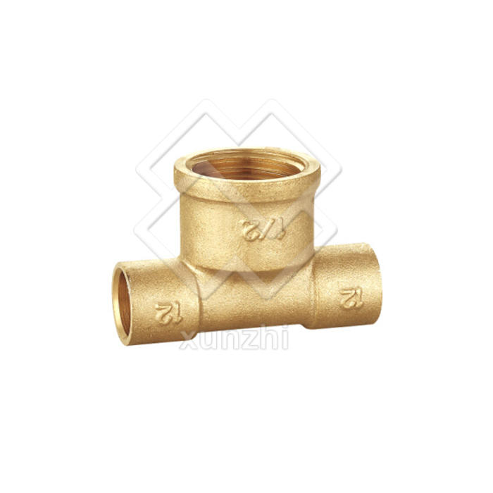 XGJ01017 Brass Female Threaded Equal Tee Pipe Fitting