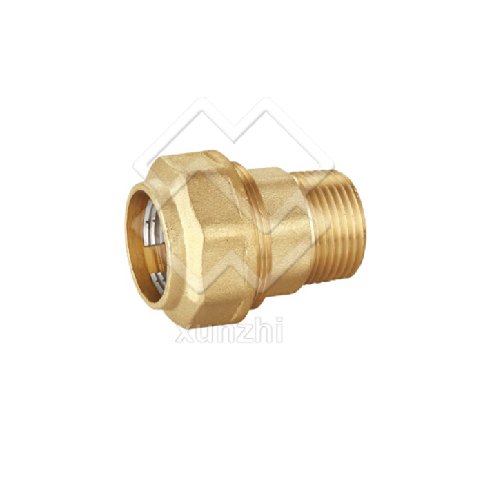 XGJ02001 Gas brass push swivel half union tube fitting