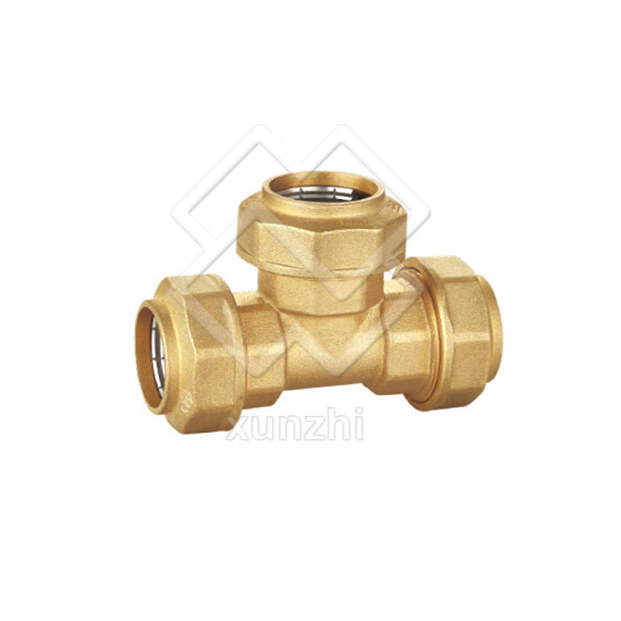 XGJ02006 high quality Tee brass ppr pipe fitting