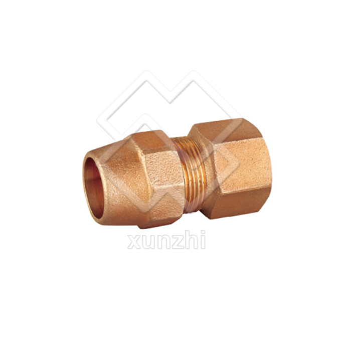 XGJ07001 Durable pipe fittings hexagonal halved bronze unfixed union