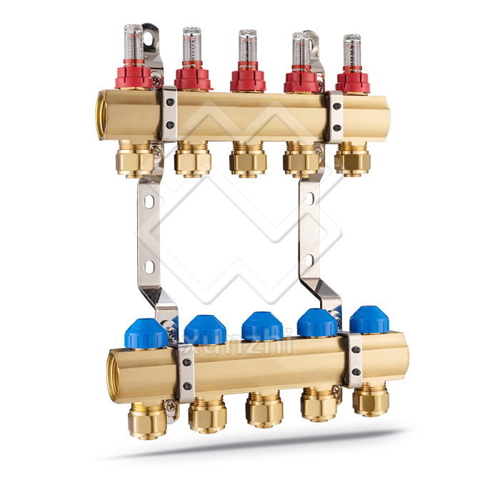 XNT01004 Trade assurance Manufacture faster delivery brass warm floor water underfloor heating manifold