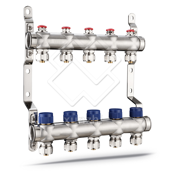 XNT01013  house air vent stainless steel distribution water underfloor heating manifold for floor heating system