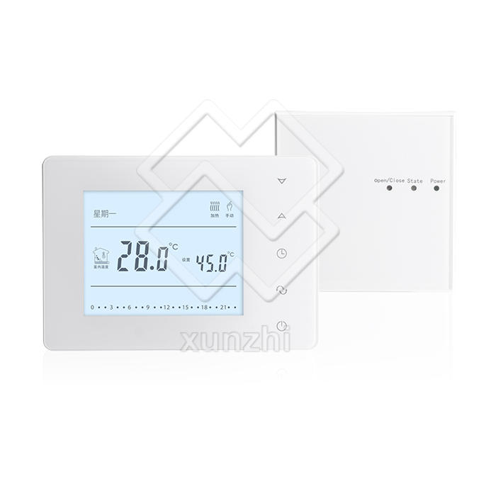 XNT08008 High Accuracy Floor Thermostat White Color Digital Wired Floor Heating Room Thermostat For HAVC systems